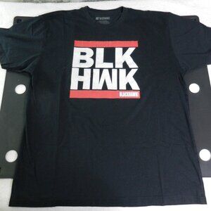 Blackhawk! Tactical T-Shirt Size XL Black BLK HWK Cotton Crewneck Adult